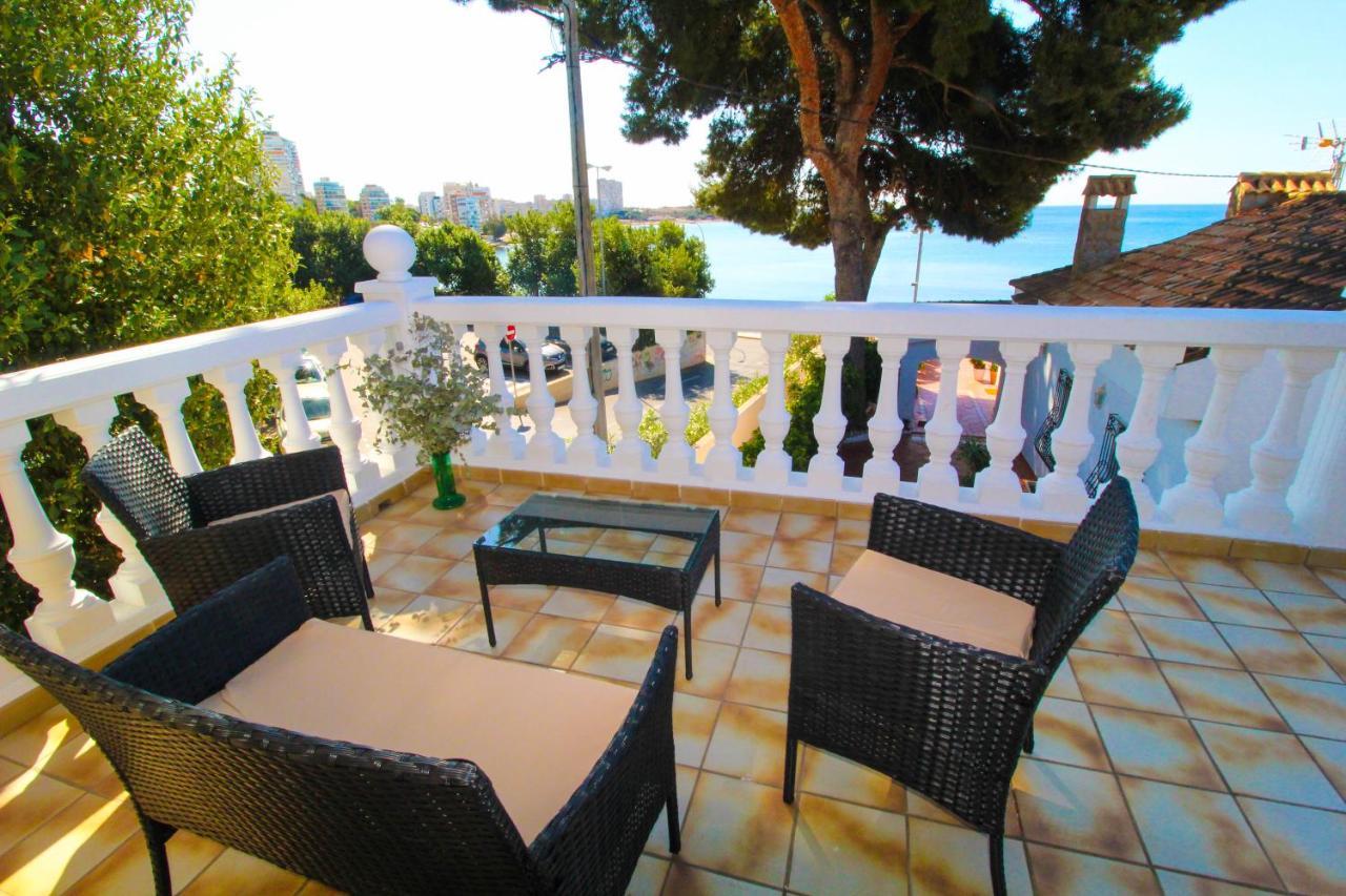 Great Villa, Sea Views, 20 Secs Walk To The Beach, Bbq, 9 People, 5 Mins Car From Alicante City Center, Sailing Club 3 Mins Walk Eksteriør bilde